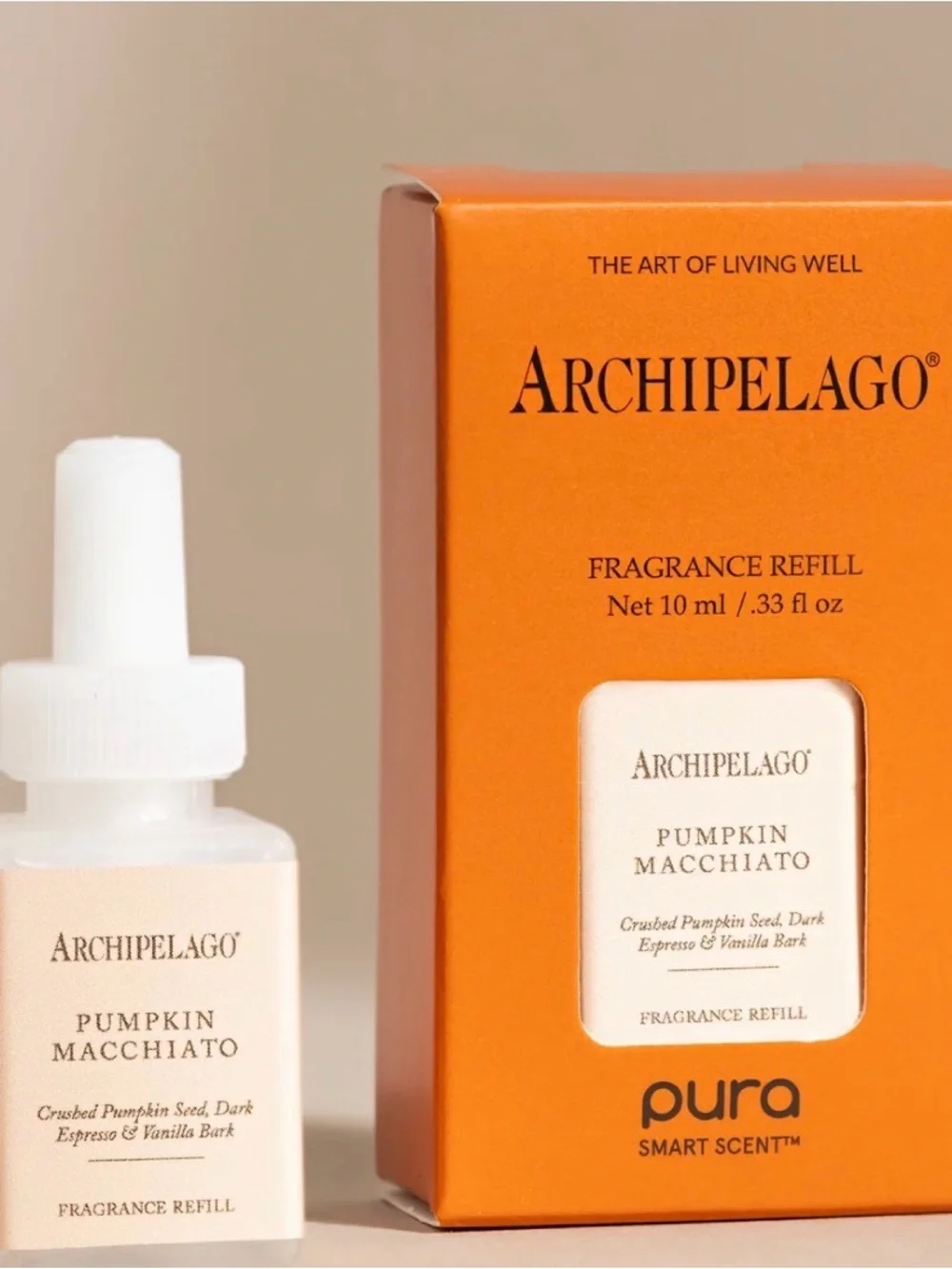 NWT Pura Archipelago Pumpkin Macchiato Smart Diffuser Fragrance Refill